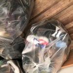 bags of used shoes
